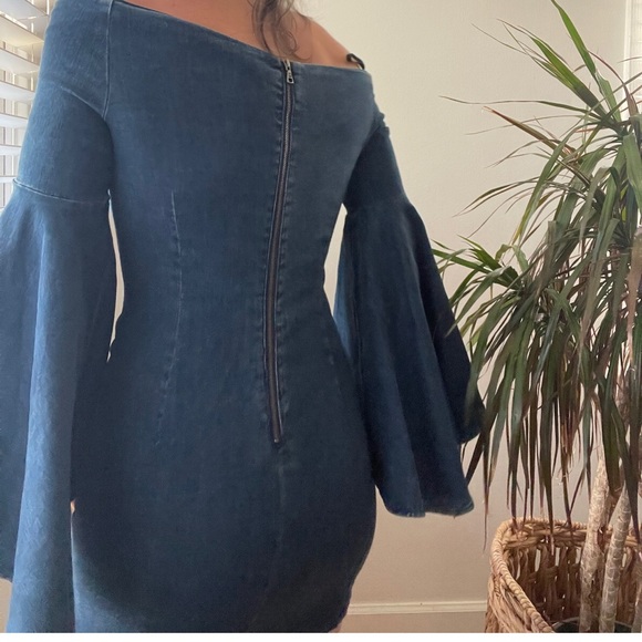 BARDOT DENIM DRESS - Picture 3 of 3